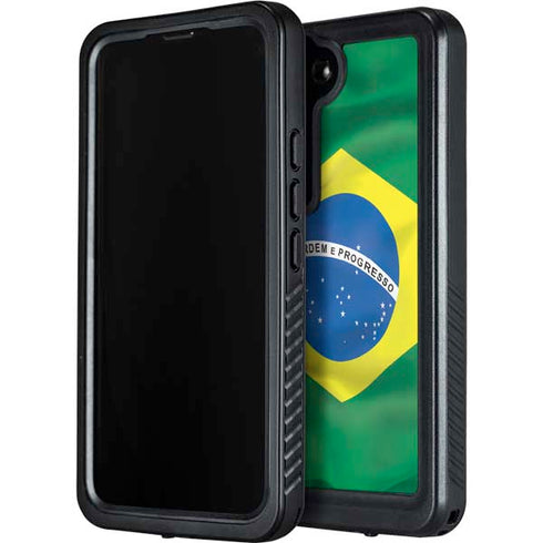 Brazil Flag Galaxy S23 Plus Waterproof Case